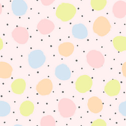 irregular polka dot trendy seamless pattern vector image