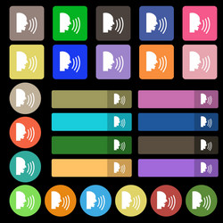 talking flat modern web icon set from twenty seven vector image