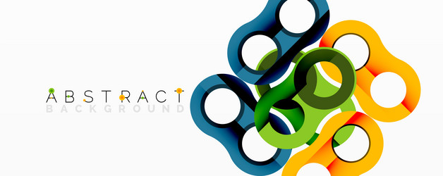 abstract circle element composition vector image