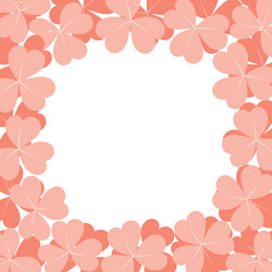 abstract shamrock frame border with copy space vector image