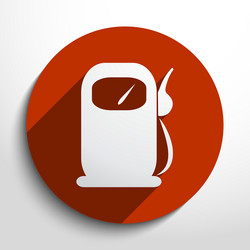 Fuel station web icon vector