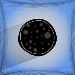 pizza flat modern web button on a geometric vector image