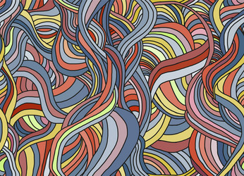 seamless abstract pattern with waves vector image