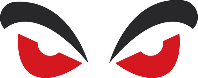 Devil eye logo vector