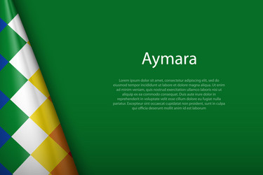 flag of aymara ethnic group isolated vector