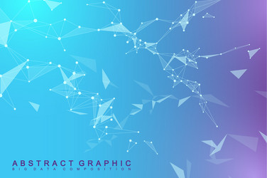 global network connection and big data vector image