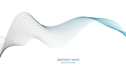 abstract colorful wave element for design digital vector image