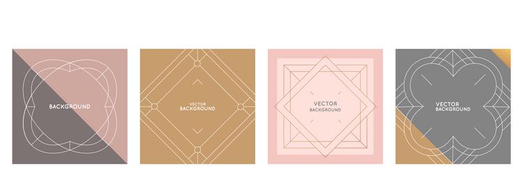 set of design template and photo frames in simple vector image
