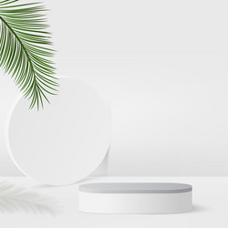 Abstract background with white color geometric 3d vector