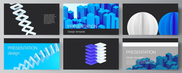 Dynamic Presentation Slides vector image