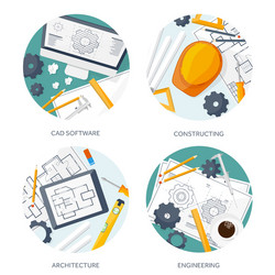 engineering and architecture vector image