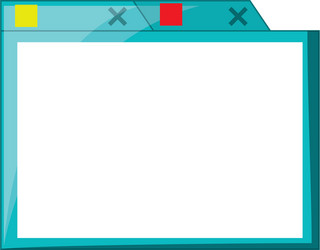 isolated simple browser window vector image