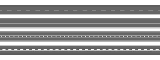 Empty straight road with marking horizontal Vector Image