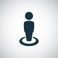Man icon simple flat element concept design vector