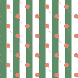 Simple balloon seamless repeat pattern design vector