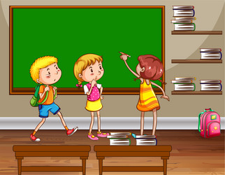 Classroom Vector Images within Cartoons (over 2,900)