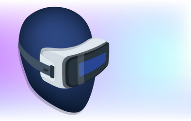 Realistic vr headset glasses Royalty Free Vector Image
