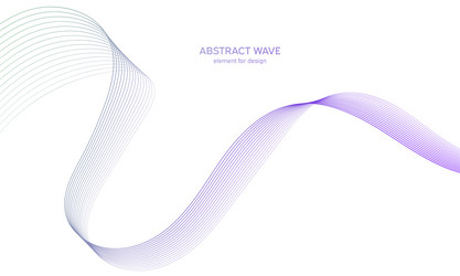 abstract colorful wave element for design digital vector image