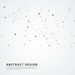 abstract connect dots and lines vector image