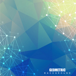 geometric abstract background with connected line vector image