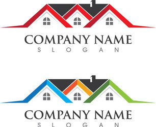 Modern Real Estate Logo Template vector