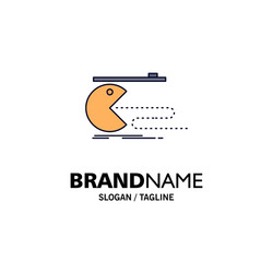 Character computer game gaming pacman flat color vector