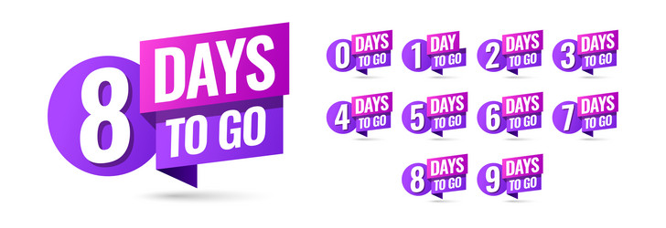 countdown left days banner count time sale vector image