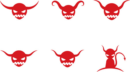 Devil logo vector