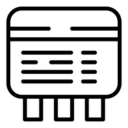 electronic device showing information on screen vector image