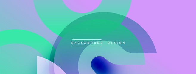 abstract background features overlapping circular vector image