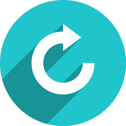 Circular Reload Button Icon vector image