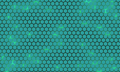 Neon Hexagonal Tech Background vector image