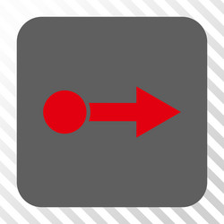 Pull right rounded square button vector