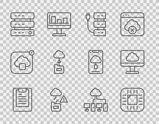 set line server data report processor with cpu vector image
