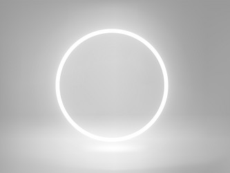 circle empty frame on bright background 3d vector image