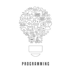 coding and programming concept vector image