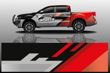 Ford Ranger Racing Stripes Vector Image