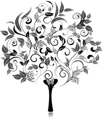 Decorative tree Royalty Free Vector Image - VectorStock