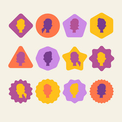 a conditional image of person set user vector image