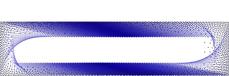 abstract dot wave pattern wavy dots border thin vector image