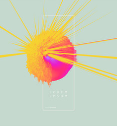 Background with exploding rays abstract vector