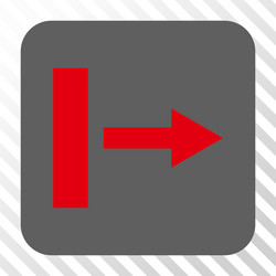 Pull right rounded square button vector
