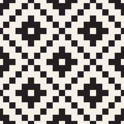 Seamless pattern repeating geometric elements vector