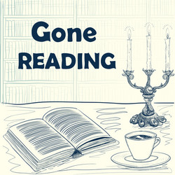 sketch background for a library reading vector image