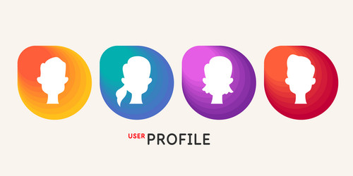 a conditional image of person set user vector image