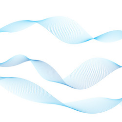 Beautiful background design with different waves vector