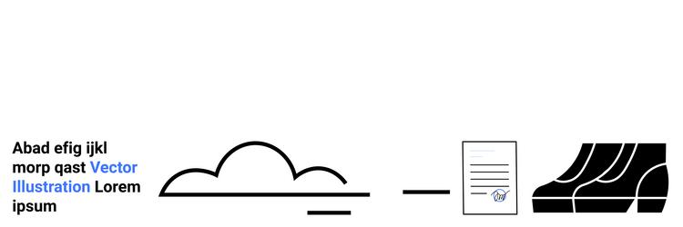 cloud data storage concept with document approval vector image