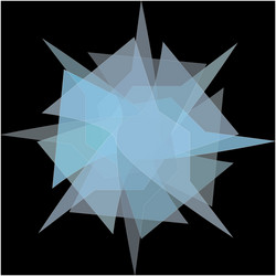cosmic object is a geometric fractal vector image