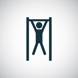 Pull up icon simple flat element concept design vector