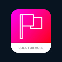 basic flag ui mobile app button android and ios vector image